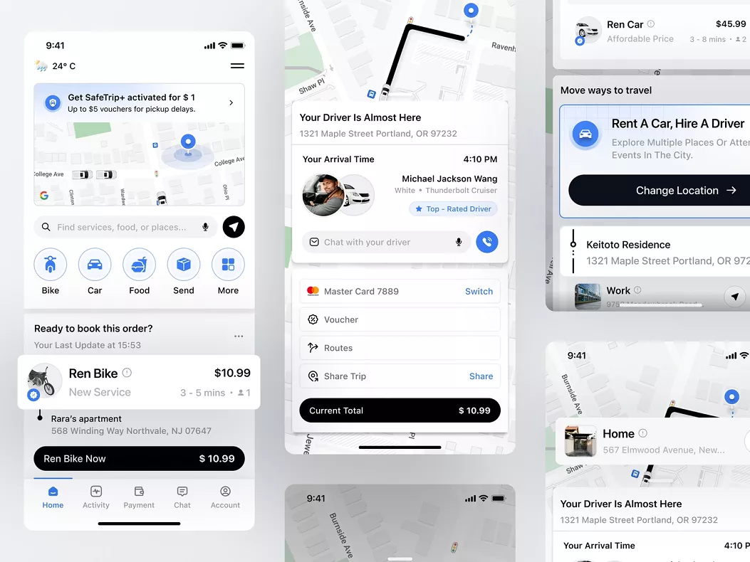 I will Create Taxi App With Admin Panel, Multi Payment Gateway, Recharge Wallet | Notification 